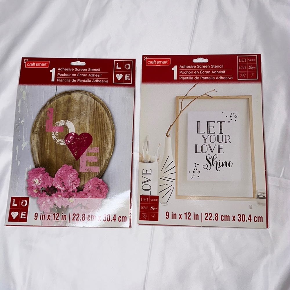 🐼 3/$25 set of two positive affirmation stencils